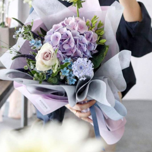 Green Cotton Paper Bouquet Wrapping Pack 33